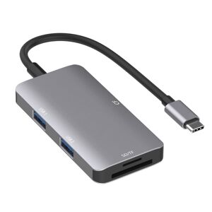 Shoppo Marte 5 in 1 Data Read HUB Adapter with SD / TF / CF Card, Dual USB3.0 Ports