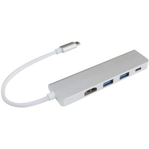 Shoppo Marte 4 in 1 Type C Hub with HDMI  USB 3.0 Adapter for MacBook Hub USB Computer Peripherals USB Type C HDMI for MacBook Pro Air