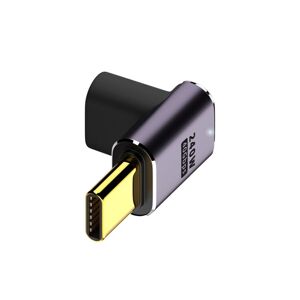 Shoppo Marte 240W USB-C/Type-C Female to USB-C/Type-C Male 40Gbps Up and Down Bend Adapter with Light
