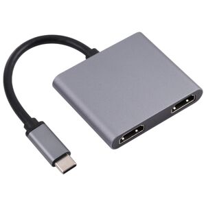 Shoppo Marte 2 in 1 USB-C / Type-C to 2 x HDTV Ports HUB Adapter