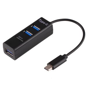 Shoppo Marte 2 in 1 USB 3.1 USB-C / Type-C to USB 2.0 COMBO 3 Ports HUB + TF Card Reader(Black)