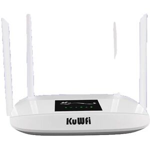 SupplySwap 4G LTE WiFi-router, ulåst SIM-kortplads, 32 brugere, Hvid-3