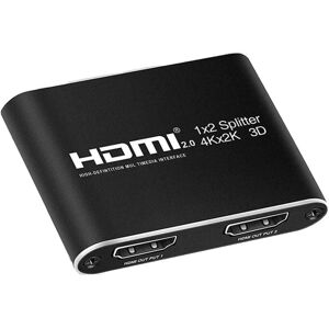 INF HDMI splitter 1x2 til 2 skærme 3D/4K/1080p