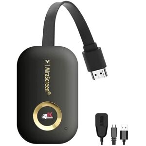 INF Trådløs HDMI donglemodtager 5G/2.4G 4K G9 Plus Sort