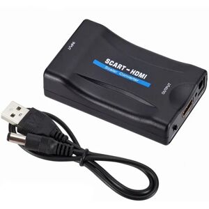 NSF 1080P SCART til HDMI Konverter Video Lyd Adapter Opskalering AV Signal HD Receiver TV DVD