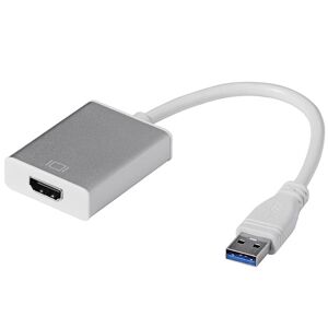 Northix USB 3.0 til HDMI Adapter - Sølv