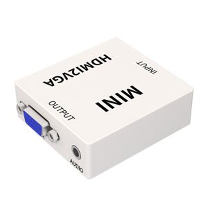 Shoppo Marte JSM Mini Size HD 1080P HDMI to VGA Audio Video Digital Converter Adapter