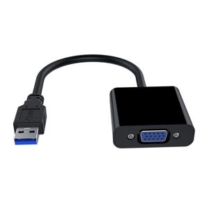 Northix USB 3.0 til VGA Adapter - Sort