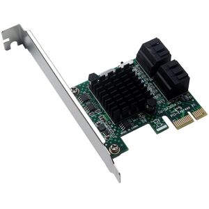 High Discount Tilføj på kort PCIE/PCI-E/PCI SATA3 SATA 3 Controller Multiplier/Expansion PCI E Adapter   Low Profile Bracket grøn