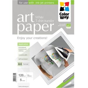 ColorWay ART   120 g/m²   A4   Photo Paper T-shirt transfer (white)