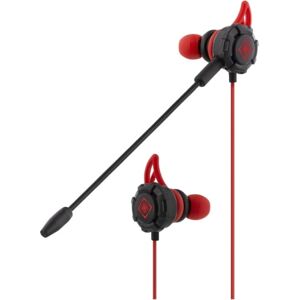 Deltaco GAMING In-ear headset with detachable microphone and earwings