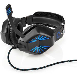 Nedis Gaming Headset   Over-Ear   Stereo   USB Type-A / 2x 3.5 mm   Fold-Away Mikrofon   2.20 m   LED