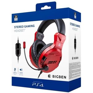 X Ps4 / Ps5 Bigben Official Stereo Gaming Headset V3 - Red (PS5)