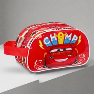 School Toilet Bag Cars Let's race White Red 26 x 15 x 12 cm