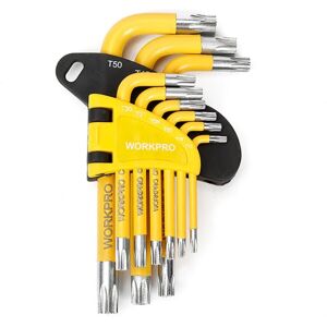 Torx nøglesæt Workpro 9 Dele