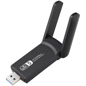 Verk Group Trådlöst USB-nätverkskort AC1200 - WiFi adapter med antenner