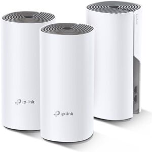 TP-Link Deco E4 (3-pack) Dual-band (2,4 GHz / 5 GHz) Wi-Fi 5 (802.11ac) Vit, Grå