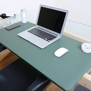 shopnbutik Multifunction Business PU Leather Mouse Pad Keyboard Pad Table Mat Computer Desk Mat, Size: 80 x 40cm(Green)