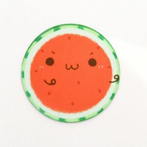 Shoppo Marte 2 PCS 22cm Cute Fruit Series Round Mouse Pad Desk Pad Office Supplies(Watermelon)