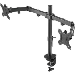 Deltaco GAMING Dual monitor desk mount, 13