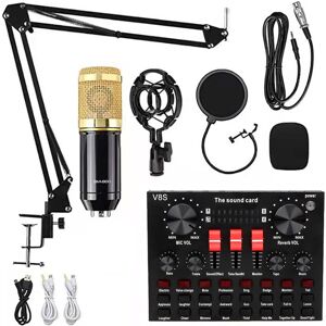 Shoppo Marte BM800+ V8S lydkort sæt Audio kondensator mikrofon mikrofon Studio vokalmikrofon