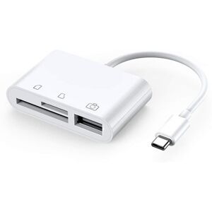 eforyou USB-C kameratilslutningssæt 3 i 1 til iPad Pro og andre enheder med USB-C-forbindelse / USB 3.0 / MICRO SD