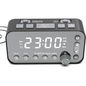 MTK Bedside LED skærm Digitalt vækkeur FM / DAB radio