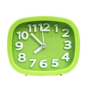 Shoppo Marte Square Candy Color Stereo Digital Silent Alarm Clock Children Student Alarm Clock(Green)