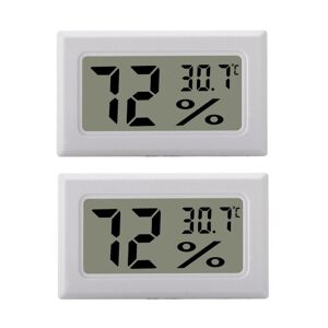 INF Mini LCD Hygrometer / Termometer - måler temperatur og luftfugtighed 1-pack