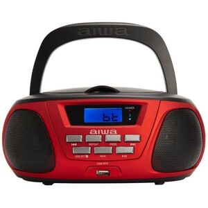 Radio CD Bluetooth MP3 Aiwa BBTU-300RD Sort Rød