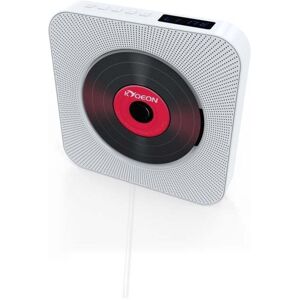 High Discount Cd-afspiller med Bluetooth bærbar vægmontering Musik Hjem Audio Boombox Remote Control Indbygget HiFi højttaler hvid