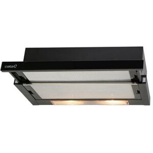 CATA   Hood   TF 2003 600 GBK   Energy efficiency class C   Telescopic   Width 60 cm   390 m³/h   Mechanical control   Black Glass   LED