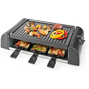 Nedis Gourmet / Raclette   Grill   6 Personer   Spatel   Indstilling af temperatur   Non-stick belægning   Rektangel