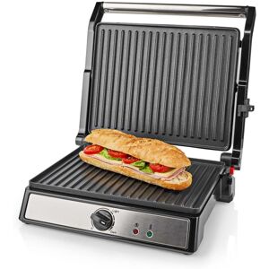 Nedis Kontakt Grill   2000 W   29 x 23 cm   Justerbar temperaturkontrol   Plastik / Rustfri Stål