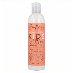 Din Butik Shea Moisture Shampoo og balsam (236 ml) - Naturlig hårpleje for blødt og sundt hår.