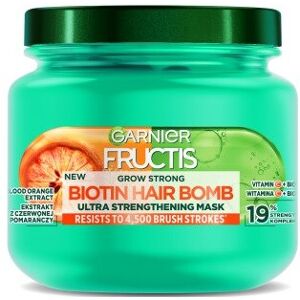 Garnier Fructis Grow Strong Biotin Hair Bomb styrkende hårmaske 320ml