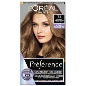 L'OREAL PARIS Præference Cool Blondes hårfarve 7.1 Island