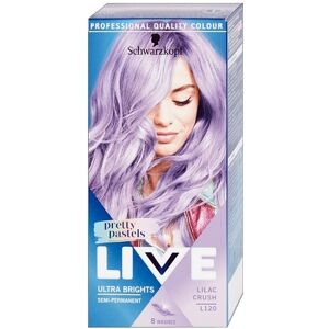 Schwarzkopf Live Ultra Brights Pretty Pastels hårfarve til 8 vaske L120 Lilac Crush