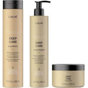 Lakme Tkn Retail Pack Deep Care: Shampoo 300 ml + Conditioner 300 ml + Treatment 250 ml