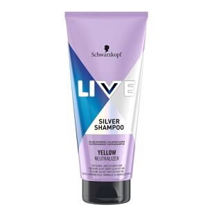 Schwarzkopf Live Silver Shampoo hårshampoo neutraliserende gul nuance 200ml