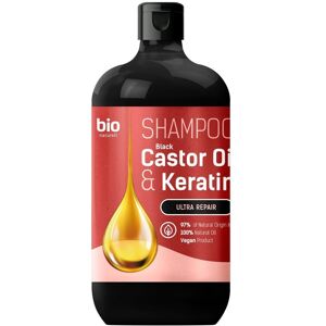 Bio Naturell Shampoo med sort ricinusolie og keratin til alle hårtyper 946ml