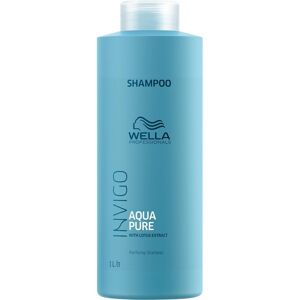 Wella Professionals Invigo Aqua Pure Purifying Shampoo rensende hårshampoo med lotusekstrakt 1000ml