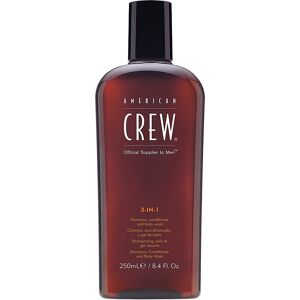 American Crew 3in1 Shampoo Conditioner And Body Wash shampoo balsam og badegel 250ml