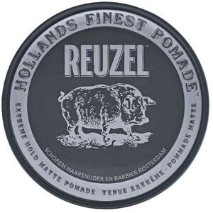 Reuzel Hollands Finest Pomade, stærkt holdende vandbaseret pomade Sort 113g