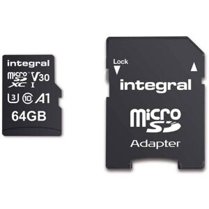 Nedis 64 GB højhastigheds microSDHC/XC V30 UHS-I U3 hukommelseskort