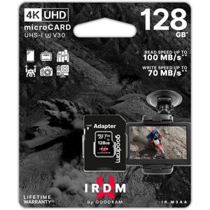 128 GB UHS-I U3 Goodram microSD hukommelseskort med adapter