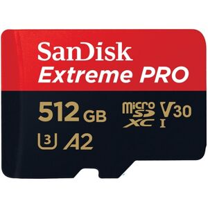 SanDisk MicroSDXC Extreme Pro 512GB 200MB/s A2 C10 V30 UHS-I