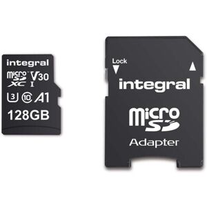 Integral 128 GB højhastigheds microSDHC/XC V30 UHS-I U3 hukommelseskort