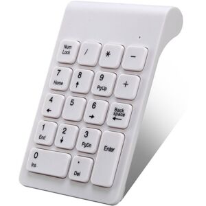 My Store Mini 2.4G Wireless Numeric Keypad(White)