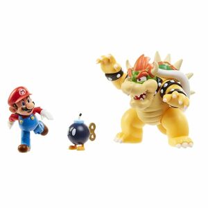 Super Mario 3-Pack Bowser's Lava Battle Set Playset Figure